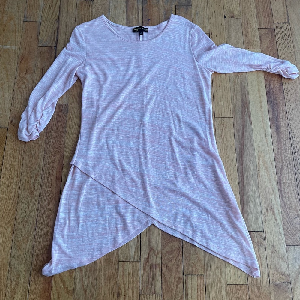 Serena Williams Pink Asymmetrical Long Sleeve Top